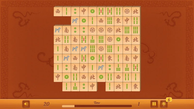麻雀コネクトHDの実際のゲーム画面